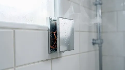 puszka elektryczna w łazience